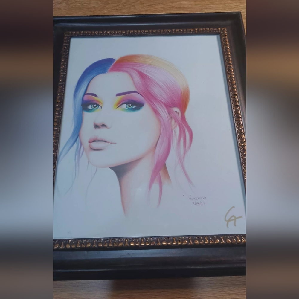 Framed Portrait Drawing